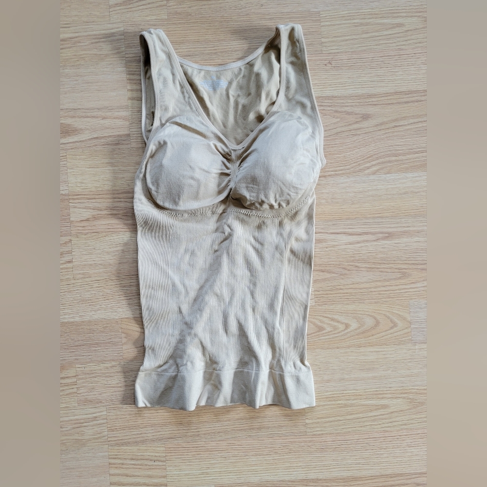 Nude spandex tank top